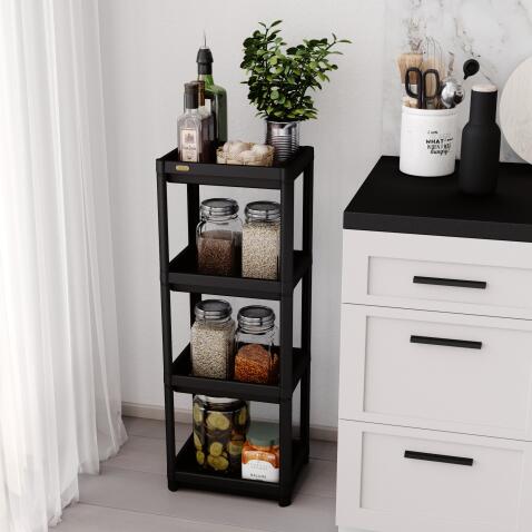 Стеллаж Sheffilton SHT-SS25-4 черный