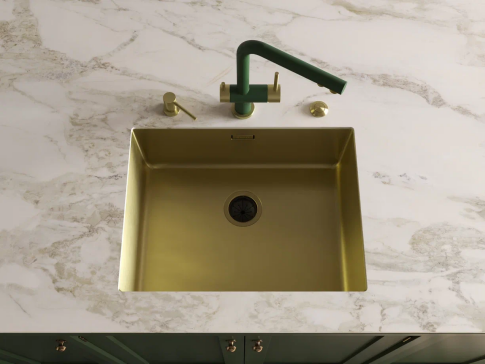 Смеситель для кухни Omoikiri Nagano RG LG royal green/светлое золото