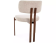 Стул SIGNAL MISAKI D t.255 светло-бежевый/орех