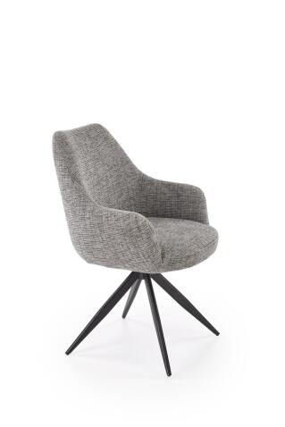 Стул HALMAR K564 серый/черный, поворотный