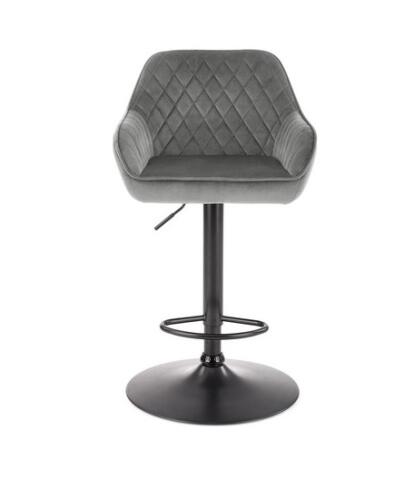 Стул барный HALMAR H103 серый/черный