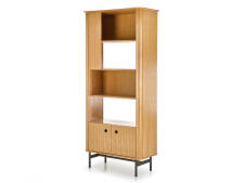 Стеллаж HALMAR SMART REG1 дуб натуральный/черный