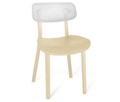 Стул Sheffilton SHT-S85 артикул СТ-85 белый/бежевый/бежевый