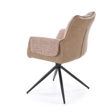 Стул HALMAR K579 коричневый/черный, поворотный