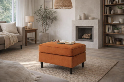 Пуф SIGNAL RON Velvet Bluvel 4215 корица/венге (P)