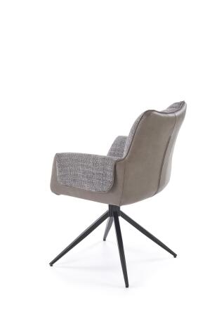 Стул HALMAR K579 серый/черный, поворотный