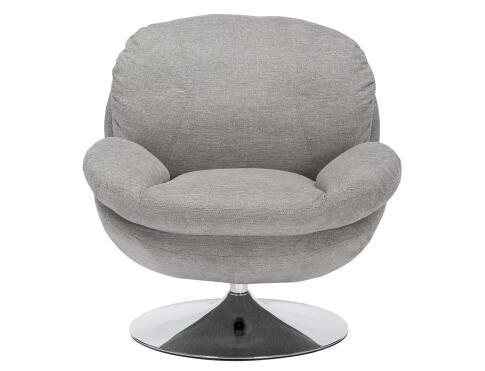 Кресло SIGNAL BRIGITTE Brego 07 серый/хром