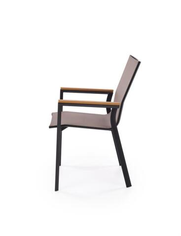 Стул HALMAR FIERRO черный/серый/коричневый