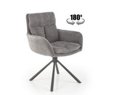 Стул HALMAR K495 серый/черный, поворотный