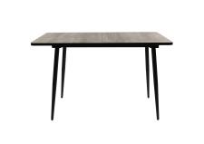 Стол ВВР Миллер сосна пандероса/черный №2, Пластик 120-160/80