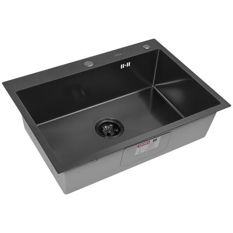 Мойка ARFEKA ECO AR 700*500 BLACK PVD NANO DECOR MILLET GRAINS