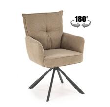 Стул HALMAR K528 капучино/черный, поворотный