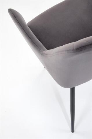 Стул HALMAR K558 серый/черный