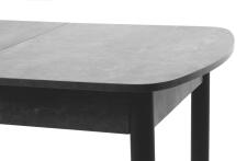 Стол ВВР ЛДСП Раздвижной Камень Темный/Прямое черный, 110/150/70