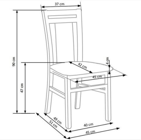 Стул HALMAR HUBERT 8 дуб медовый/inari 91 Стул HALMAR HUBERT 8 дуб медовый/inari 91