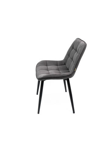 Стул ВВР Бостон графит/черный, велюр