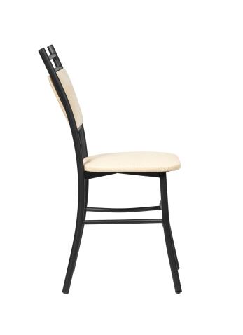 Стул ВВР Мажор бежевый крокодил/черный, экокожа