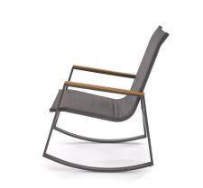 Кресло-качалка HALMAR ZLATAN темно-серый/светло-серый