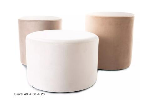 Пуф SIGNAL DOTI B Velvet Bluvel 30 светло-бежевый