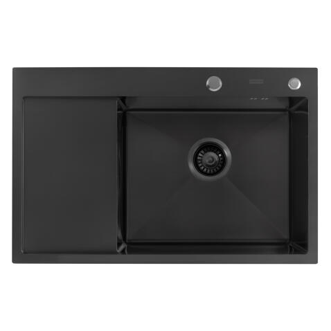 Мойка ARFEKA ECO AR 780*500 R BLACK PVD NANO