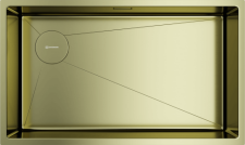 Кухонная мойка из нержавейки Omoikiri Taki 74-U/IF-L-LG Side светлое золото