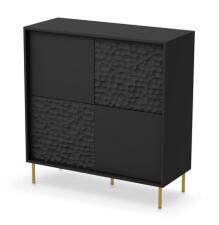 Комод HALMAR BULLET KM-2 черный/золотой Комод HALMAR BULLET KM-2 черный/золотой