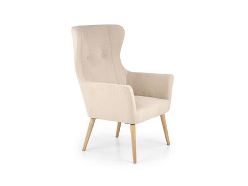 Кресло HALMAR COTTO бежевый/натуральный
