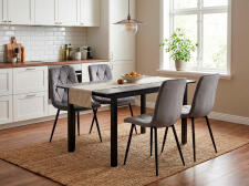 Стул SIGNAL TOM Velvet Bluvel 14 серый/черный