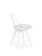 Стул HALMAR K245 белый/бесцветный