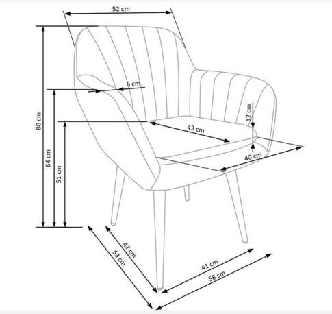 Стул HALMAR K429 темно-зеленый/черный