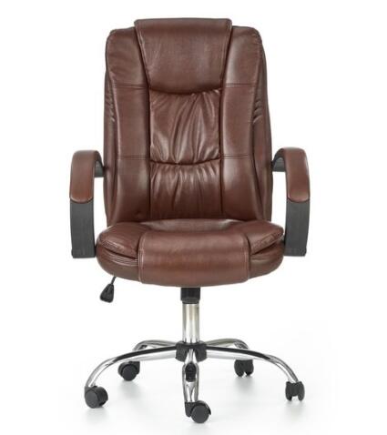 Кресло компьютерное HALMAR RELAX т.коричневый/хром