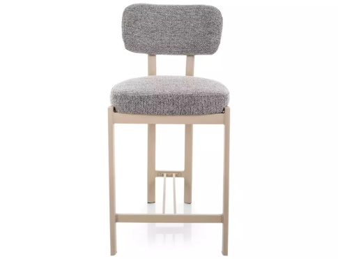 Стул барный SIGNAL MISAKI H-2 t.254 серый/кашемир