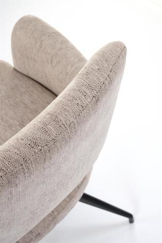 Стул HALMAR K542 бежевый/черный, поворотный