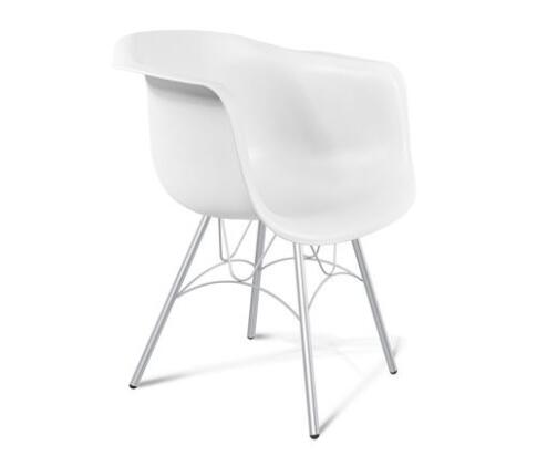 Стул Sheffilton SHT-ST31/S100 артикул СТ-264 белый/хром лак Стул Sheffilton SHT-ST31/S100 артикул СТ-264 белый/хром лак