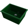 Кухонная мойка из керамики Omoikiri Okinoshima 61-U/I-RG Glossy Natceramic/royal green