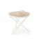Стол журнальный HALMAR LEILA натуральный/белый