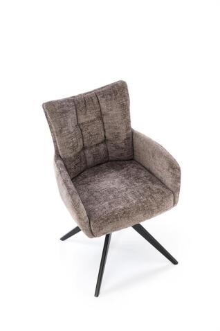 Стул HALMAR K540 серый/черный, поворотный