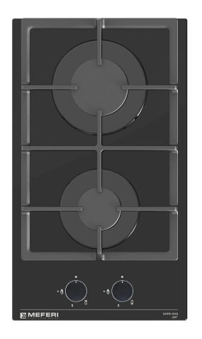 Варочная панель газовая MEFERI MGH302BK GLASS LIGHT