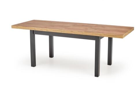 Стол обеденный HALMAR TIAGO дуб крафт/черный 140-220/80