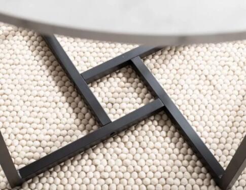 Стол обеденный SIGNAL ALTO II белый мрамор/черный 80