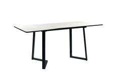 Стол ВВР Миллер дуб крафт белый/черный №5, ЛДСП 120-160/80