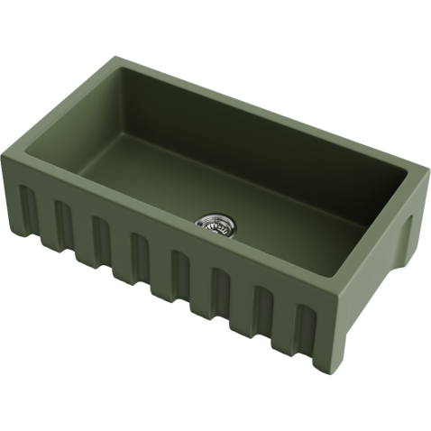 Кухонная мойка из керамики Omoikiri Mikura 83-OL Natceramic/olive