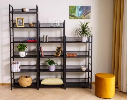 Стеллаж SIGNAL RAW R6 черный 187/67