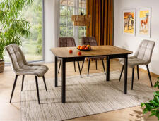 Стул SIGNAL CHIC Velvet Bluvel 38 капучино/черный