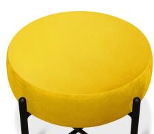 Банкетка Sheffilton SHT-B4 артикул Б-7 желтый/черный муар