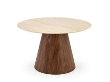 Стол обеденный HALMAR PIREUS травертин/орех 120