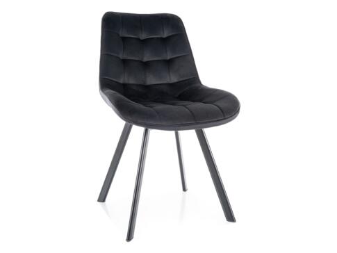 Стул SIGNAL MONTI Velvet Bluvel 19 черный/черный, поворотный