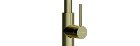 Смеситель для кухни Omoikiri Shinagawa Slim LG светлое золото