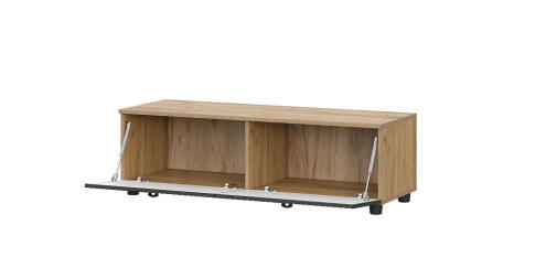 Тумба для ТВ SV-МЕБЕЛЬ (МС Милан К) Дуб Золотой /Олива Софт, со створками