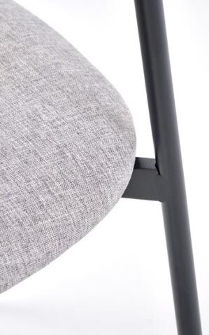 Комплект HALMAR DICKY (стол+ 4 стула) натуральный/черный/серый